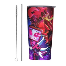 하즈빈 호텔스 알라스토르 복스 2 20온스 텀블러 스테인리스 스틸 이중벽 진공 단열 머그컵 빨대 포함, 01 20OZ, 13 3