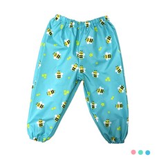 유아동 미술 가운 방수바지 놀이 앞치마-꿀벌 갯벌 고무줄바지 체험