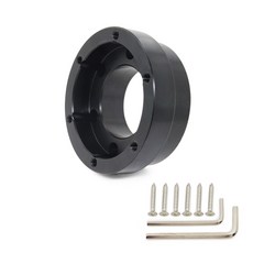 레이싱게임용 휠 G29 G920 G923 자동차 SIM 레이싱베이스 13 14 인치 플레이트 수정 용 70mm 알루미늄 어댑터 SIMRACING 게임 스티어링, BLACK, 1개