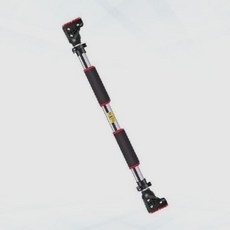 철봉 문틀 설치형 가정용 운동기구 헬스 홈트레이닝 실내 근력운동 턱걸이, 72-97cm 레드