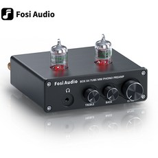 Fosi-오디오 포노 프리 앰프 턴테이블 축음기 프리 앰프 진공관 앰프 HiFi 박스 X4, BOX X4