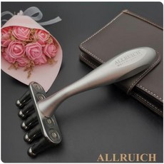 ALLRUICH 排酸棒 淋巴按摩 經絡刷 磁叉, 1個, 弧形圓頭5叉按摩棒