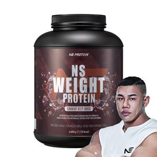 NS 웨이트 프로틴 크런치 딥초코 2kg 벌크업 프로틴, 1개