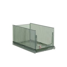 衣櫃收納箱 內衣褲襪子收納盒 分隔收納盒 抽屜收納 免安裝 衣物整理 家用, 透明綠小號（長48寬27高25）, 1個