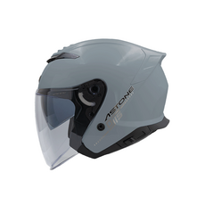 ASTONE DTS 開放式摩托車頭盔，輕量舒適，通風透氣，時尚外觀，視野廣闊, 水泥灰
