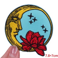 UFO 자수 패치 마운틴 캠핑 의류에 대한 패치에 철 열 접착 버섯 바느질 스티커, PE7870CT