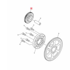 XMAX 2017-2025 B74-E5512-00 惰齒輪 模型零件 適用多款車型 提升傳動效率, 1個