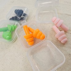 소음차단방지 수면용 안전 귀마개 오렌지, 1개, 오렌지 케이스포함