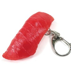 【볼 때마다 배가 울린다】 참치 니기리 스시 식품 샘플 키 홀더, 30g, 1개, 상세페이지 참조
