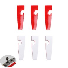 ArrErr 6팩 Serger 노루발 스티커 테이프 하단 프로텍터 플레이트 보호 커버 브라더 서거 재봉틀 4 스레드 오버록 머신 사이드 커터 풋 싱어 JUKI SIRUBA Pe, ArrErr 6팩 Serger 노루발 스티커 테이프 하