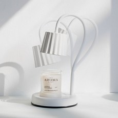 더아로마샵 높낮이 밝기 조절 플랙시블 캔들워머, 화이트