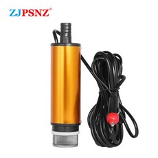 휴대용 전기 수중 펌프 12V 24V 디젤 오일 물 오수 이송 연료 키트 (자동차 캠핑 낚시 RV용)