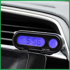차량 차량용 대쉬보드 시계 LED 부착식 온도계 frs+P3ypqv, frs+차량용 LED 시계, 1개