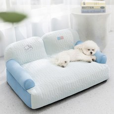 MH 반려동물 소파 강아지 & 고양이 침대, 1개, 블루