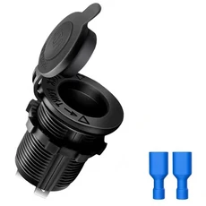 자동차 충전기 소켓 디지털 디스플레이 전압계 오토바이 ATV 고속 3.0 USB 용 ON-OFF 스위치가있는, 06 lighter