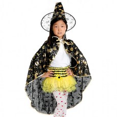 할로윈 망토 모자 세트 100cm 파티 의상 공연 분장