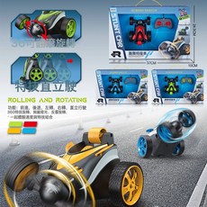 DIU 二通道遙控車兒童玩具賽車小汽車模型小男孩玩具, 1個, 996-71-翻鬥特技車(顏色隨機):如圖