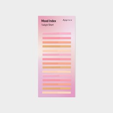 무드 인덱스 북마크 스티커 트와일라이트 숏, 1개, 1매, 단품