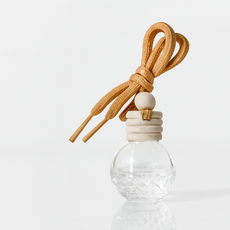 차량용 방향제 디퓨저 DIY 유리 용기 원형 패턴, 5개, 15ml, 투명