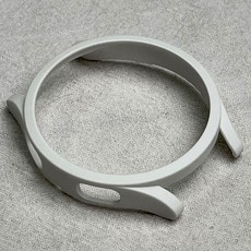 미드디엔 갤럭시 호환 워치4 5 6 클래식 PC 하드 케이스 커버 풀케이스 40mm/42mm/44mm/46mm, 화이트