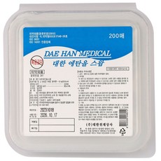 대한위재 에탄올스왑 알콜스왑 소독솜 알콜솜 200매입 1개, 200매_1통
