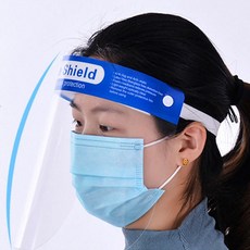 얼굴보호 페이스쉴드 투명 얼굴 마스크 안면보호, 1개입, 1개