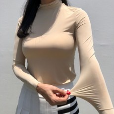 로로얼로이 여성 골프 이너웨어 자외선차단 쿨링 냉감 북극 에어컨 UV차단 기능성 골프티셔츠