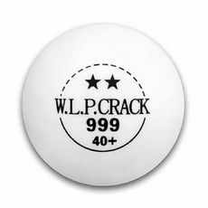 【CRACK 克拉克】二星球 (虛線) 40 ABS 練習球/桌球【144顆/袋】, 1個