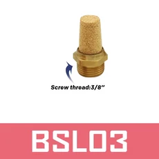 공압식 황동 배기 머플러 BSL M5 1/8" 소음기 피팅 필터 감속기 커넥터 구리, 02 BSL03