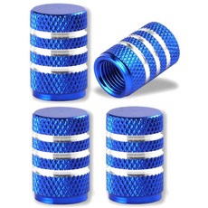 알루미늄 합금 타이어 밸브 스템 캡 4 Pcs 자동차 오토바이 및 자전거 용 범용 커버 자동 액세서리, C0646 blue