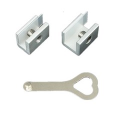 윈도우 창틀 미닫이 문 잠금장치 창문 걸쇠 스토퍼 중문 안전 방충망 고정 샤시 락, 실버, 4개, 슬림형