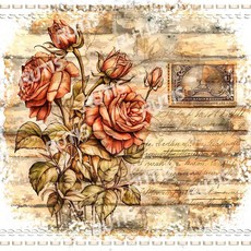 TS 花草0092-蝶谷巴特餐巾紙/藝術紙 Decoupage napkins/art paper，餐桌裝飾、手工藝材料，多用途選擇, 1個, 22.5x22.5