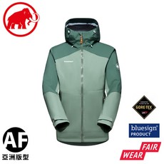 【MAMMUT 長毛象 女 Convey Tour HS AF 防水連帽外套《玉石綠/深玉石綠》】1010-28802