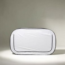 수면텐트 실내 사각난방 차박 방한 침대 원터치 방풍 보온, B. 흰색 실내외 사용