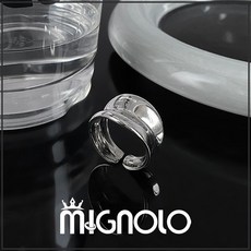 MIGNOLO 鏡面開口戒指 簡約百搭戒指 食指戒 指環 日常生活