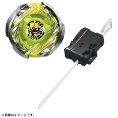 TAKARA TOMY 戰鬥陀螺X CX-02 魔導至尊 含發射器 全家樂玩具, 黃色、銀色、黑色, 1個