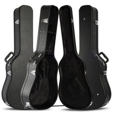 어쿠스틱 기타 케이스 40 41인치 하드케이스 접이식 나무 가죽 충격 방지 가방, 1개