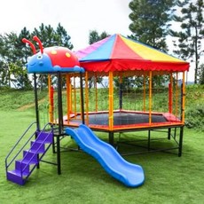 초대형 야외 트램폴린 놀이기구 트램플린 보호망 방방이 대형 점핑 놀이터, 1개, A. 4x4m