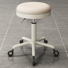 화장대 의자 바퀴 이동형 등받이 스툴, U01KSQ9340RY1NTAEZRGJSN113-035, AI. 오프 화이트