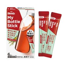 블랜디 마이 보틀 스틱 상큼하게 향기로운 머스캣 루이보스티 디카페인 제로, 1개, 6개입