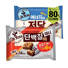 오리온 닥터유 단백질바 미니 +저당 미니 (총), 2개, 202.5g