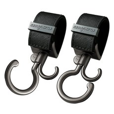 코코자네 프리미엄 360도 이중회전 유모차걸이, 1박스, 블랙