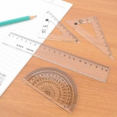 시월 삼각자 각도기 세트 4PCS 각도측정자
