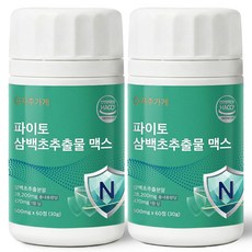 파이토 삼백초 추출물 맥스 식약청 HACCP 자주가게 정품 인증, 2개, 60정