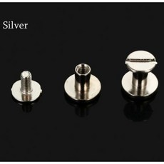 20sets D5(M4) D4(m3) 금속 바인딩 벨트 지갑 시카고 나사 손톱 스터드 리벳 앨범 달력 메뉴 가죽 공예, 01 D5(M4)X 4mm  20sets, 01 sliver colour