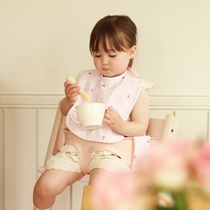 마롤로뜨 아기 방수 턱받이 일반형 유아 똑딱이 침받이 자기주도 이유식, 1개, 1개입, 마롱이_방수턱받이