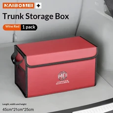 MG 3SW HS EV 차량 트렁크 접이식 수납 박스 대호환량 정리 가방, 01 Red
