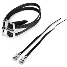 VANICE 2쌍 자전거 페달 토 스트랩 운동용 범용 교체 풋 고정식 자전거/자전거