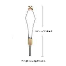 XB雙陶瓷口黃銅繞線器 飛蠅綁製工具, 新陶瓷口繞線器, 1個