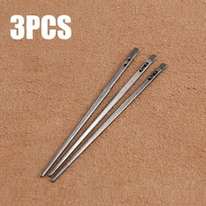 바느질 이중 DIY 공예 레이스 개 구멍 뜨개질 바늘 가죽 도구 3 로프 바늘, 1개